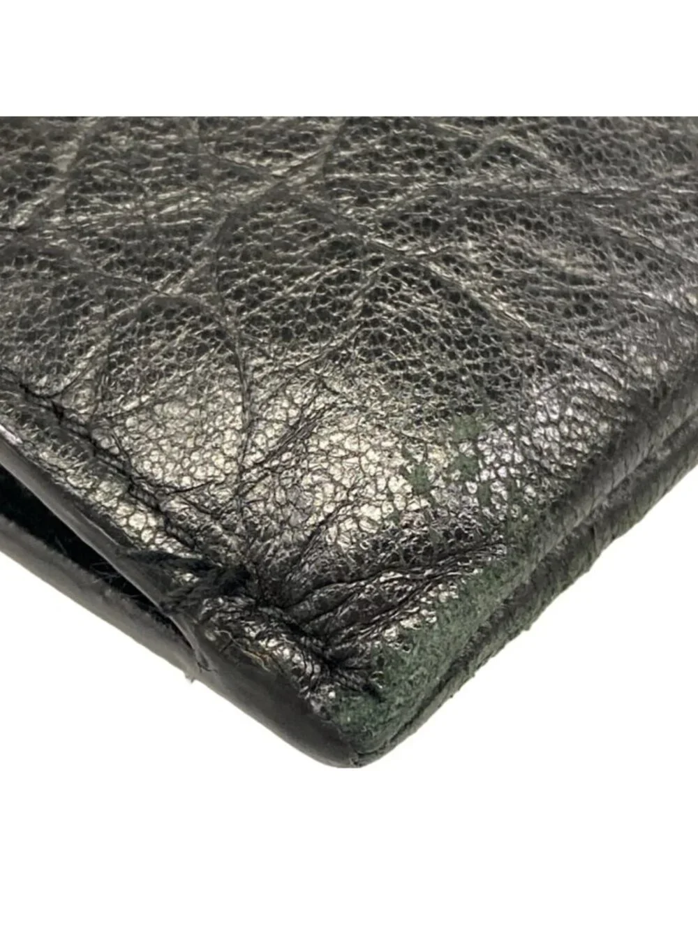 ★SOLD★ Saint Laurent Paris Clutch Black Embossed Leather - Picture 6 of 12